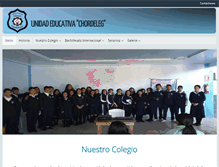 Tablet Screenshot of colegiochordeleg.com